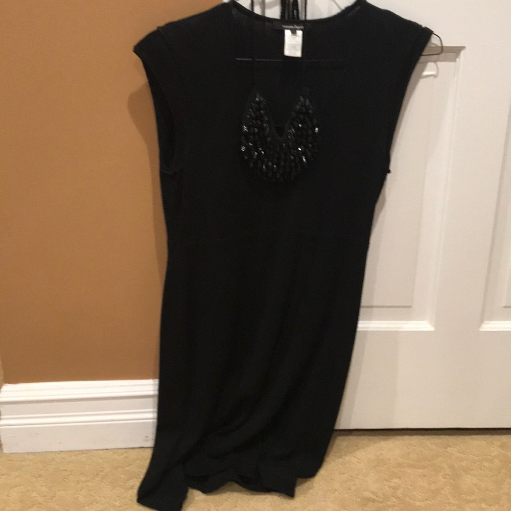 Beaded neck detail Dress